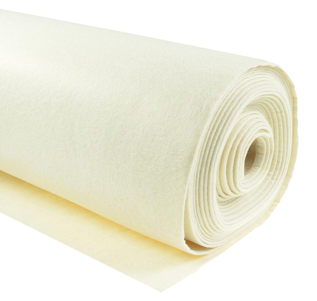 Filzstoff Meterware creme
