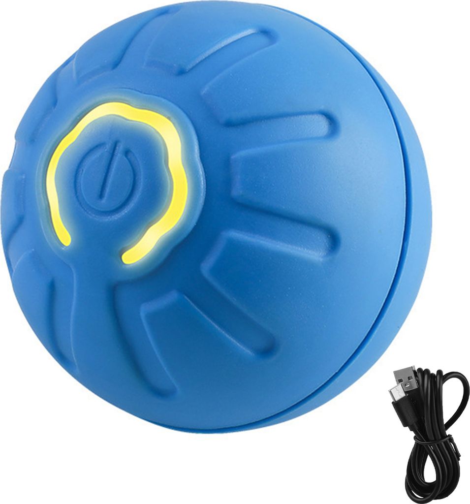 1 Stück/2 Stück Interaktives rollendes Haustierballspielzeug, per USB wiederaufladbar, automatisch bewegliches Ballspielzeug, elektrisches Hundes...