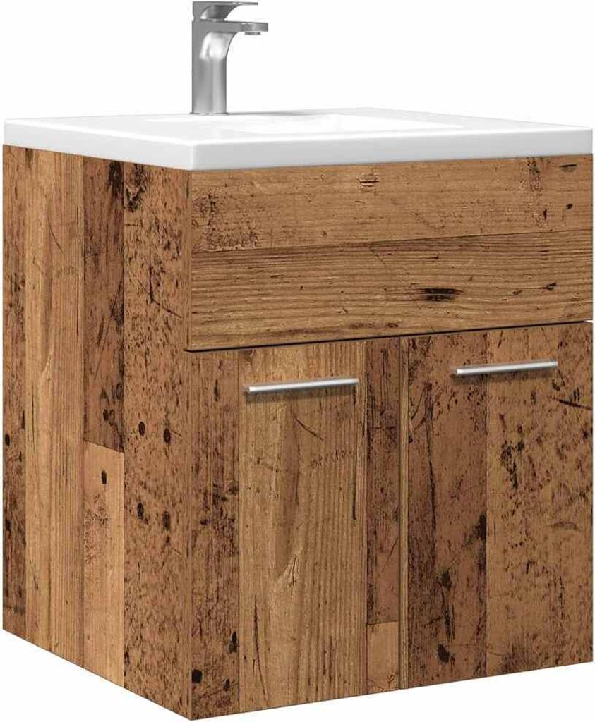Maison Exclusive - Waschbeckenschrank Altholz-Optik 41x38,5x46 Holzwerkstoff