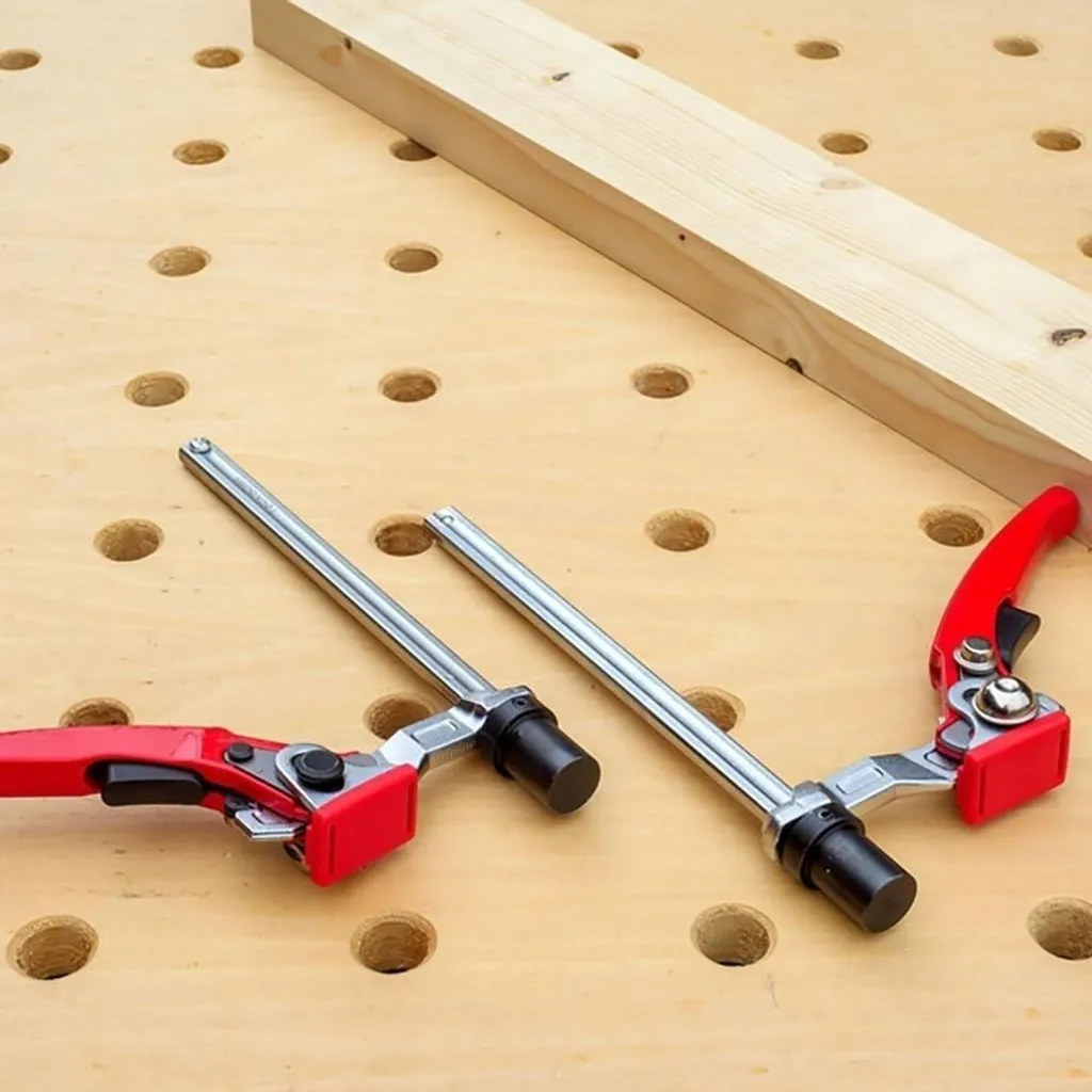 Serre-joint tout acier 20mm haute pression pour établi de précision - 14