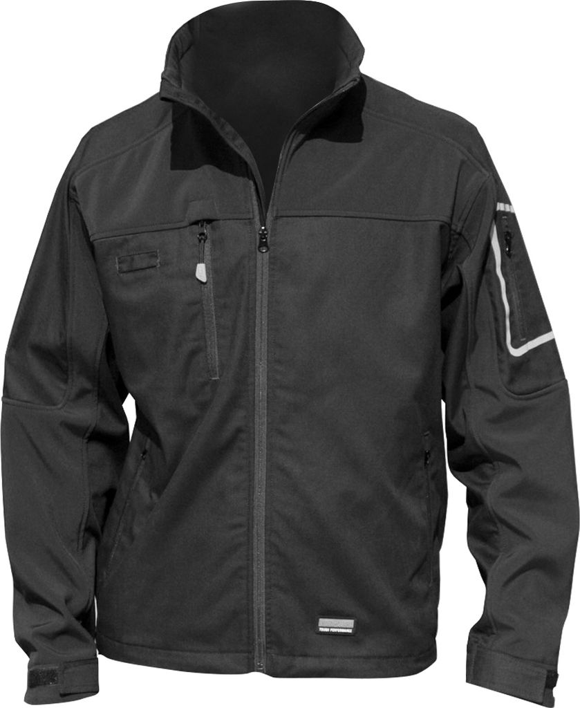 Result Herren Sabre Stretch Performance-Jacke BC2796 (Large) (Schwarz)