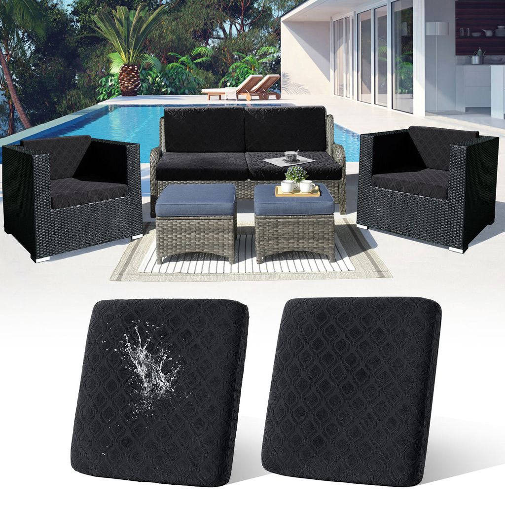 2 Stück Outdoor Kissen Wetterfest Sofabezug Wasserdicht Sofa Sitzkissenbezug Outdoor Sofa Überzug Bezüge Für Gartenpolster Sofa Cushion Cover S...
