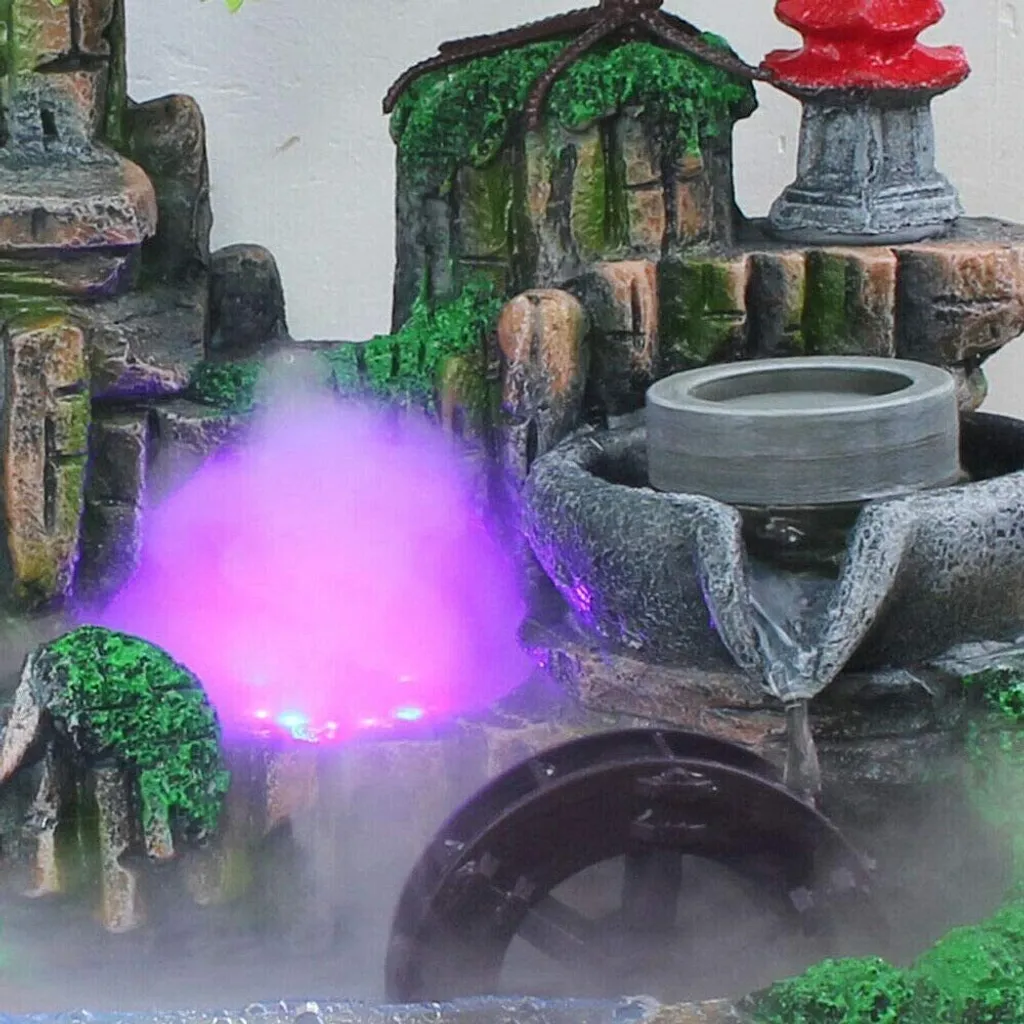 Fontaine Intérieure Zen avec Cascade d'Eau et Éclairage LED Ambiance