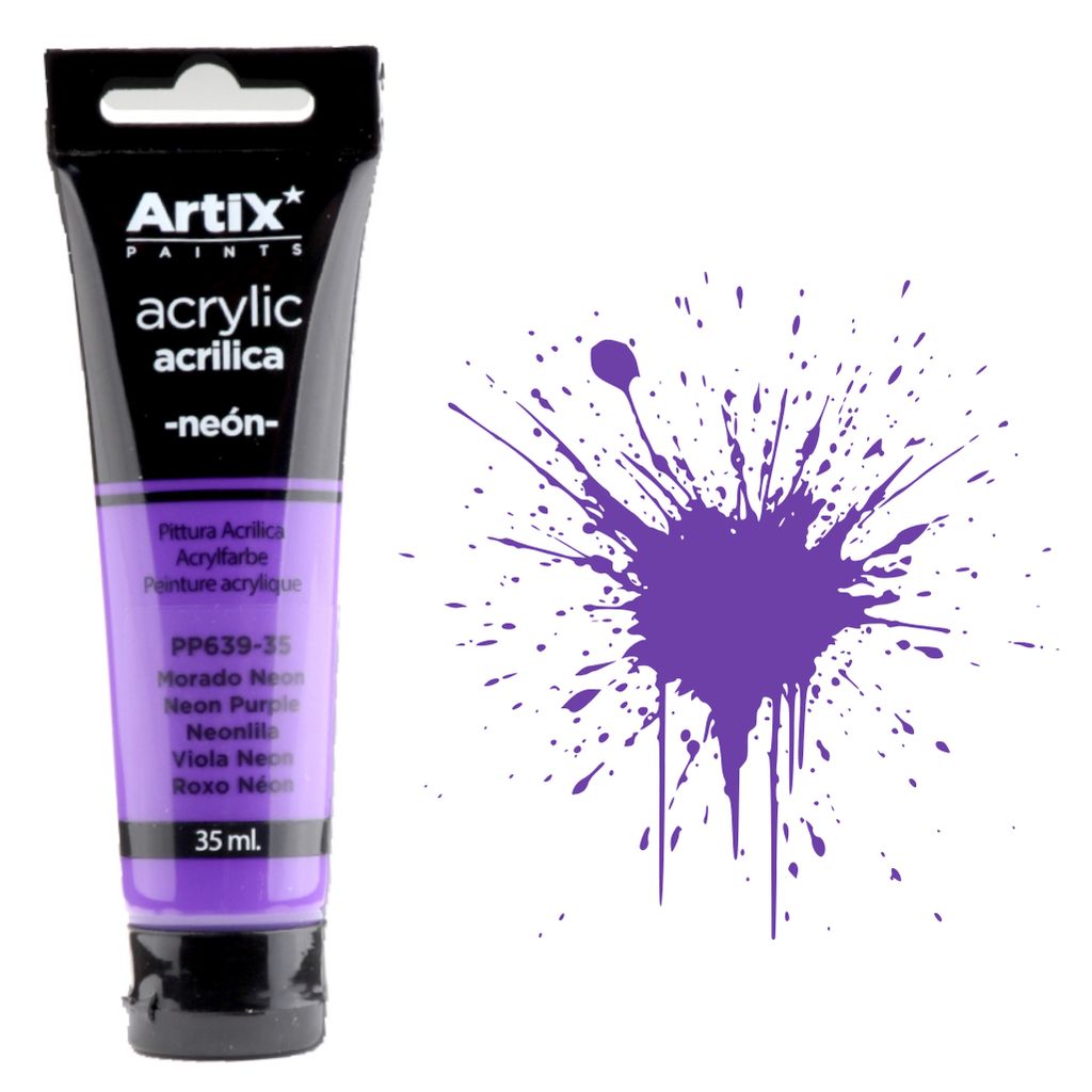 Acrylfarbe NEON PURPLE Artix PP639-35, 35ml