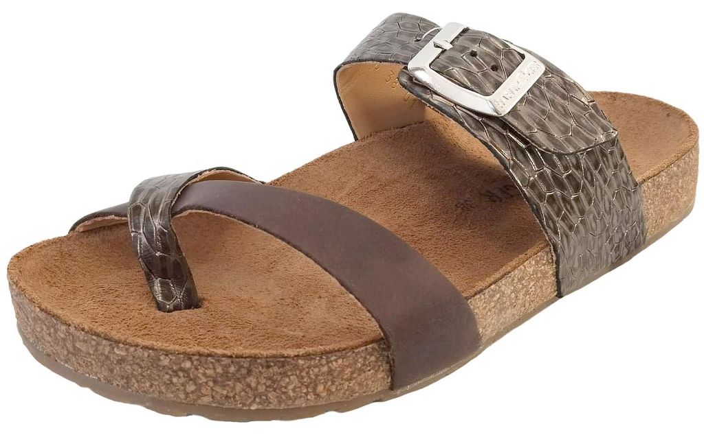 Haflinger Juno Damen Zehensteg-Sandale mit Korkfußbett Produktbild 