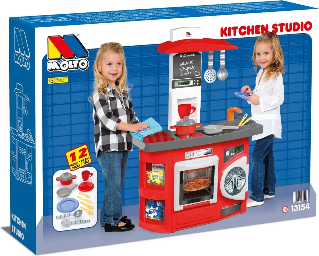 Cuisine Molto Kitchen Rouge Taille M : Jouet d'éveil robuste et fun - 5