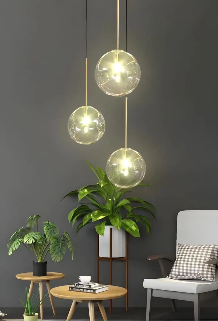 Suspension Or Toolight APP1680-1CP - Luminaire Métal Design 15 cm - 10