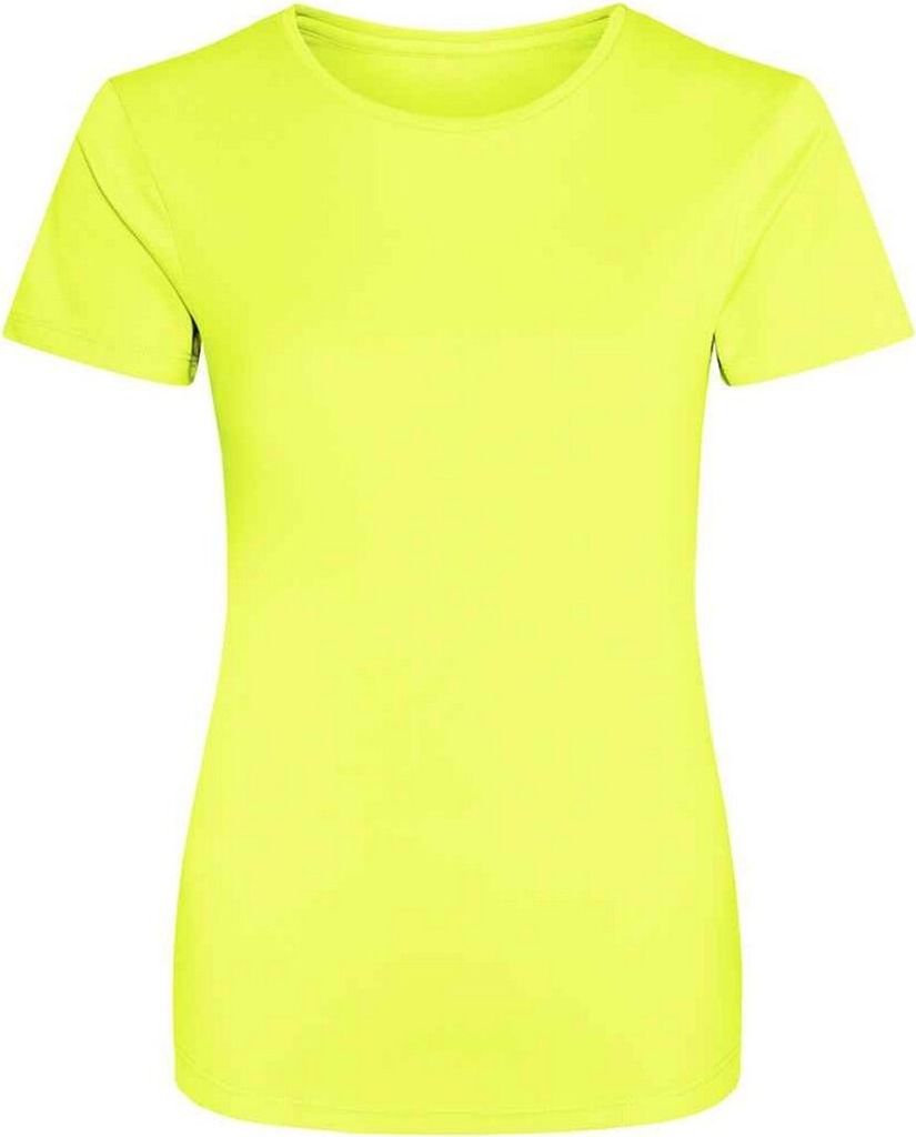 AWDis Just Cool Damen Sport T-Shirt PC2129 (XS) (Leuchtend Gelb)
