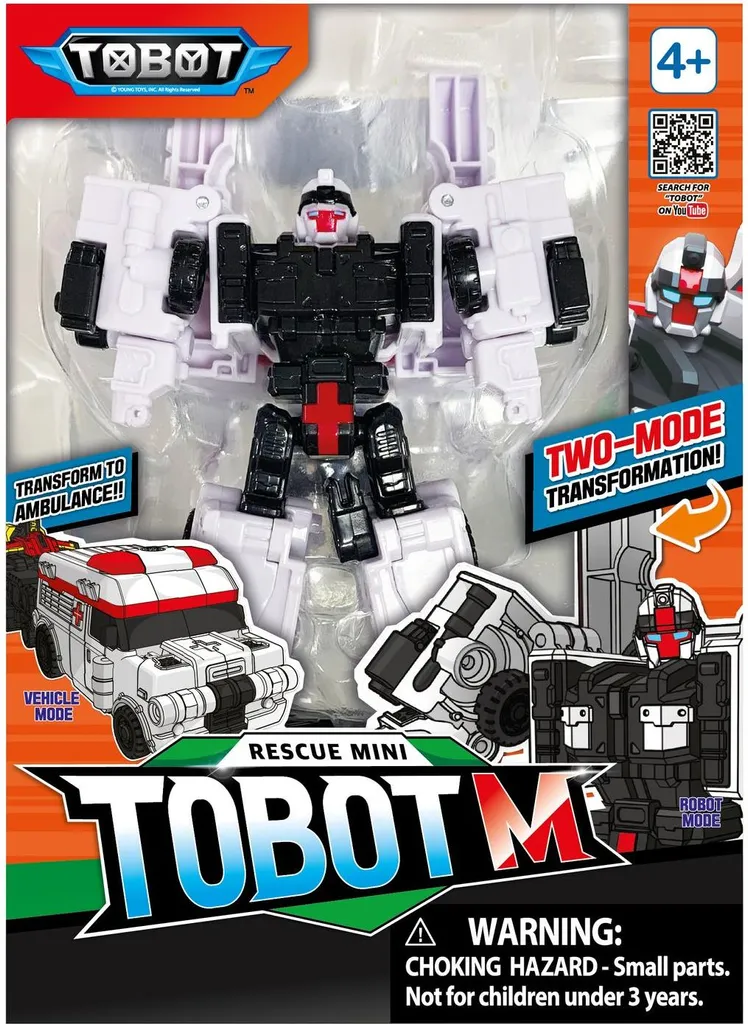 Figurine Tobot M Mini transformable de 11 cm pour enfant et collection