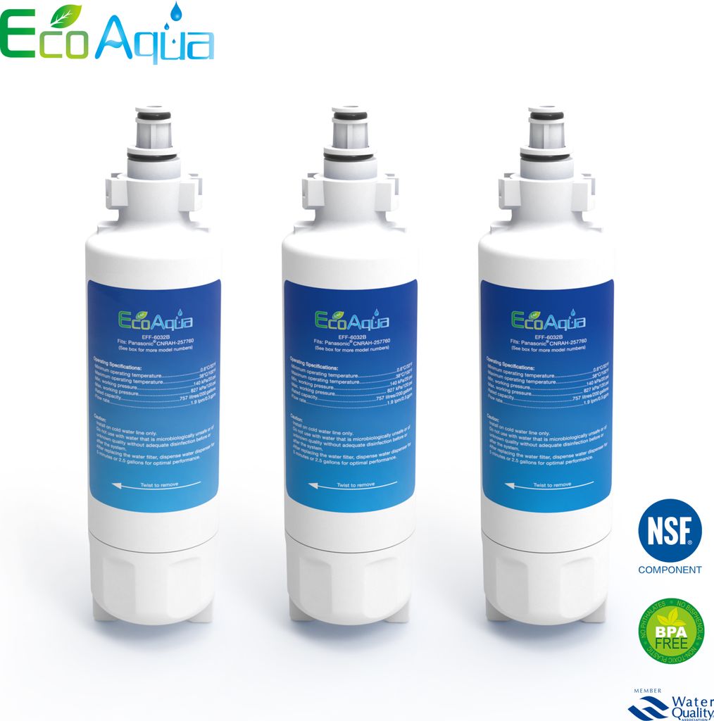 3 x Wasserfilter EcoAqua EFF-6032B – kompatibel zu Produktbild 