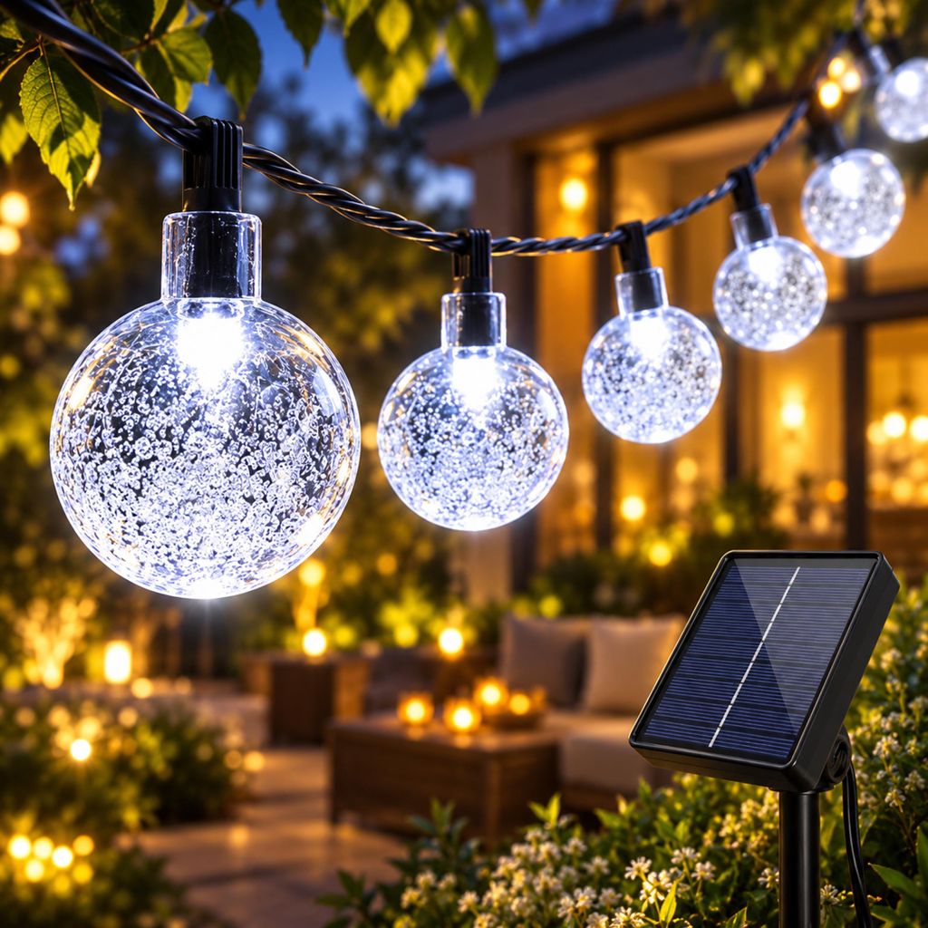 5M Lichterkette Außen Solar Glühbirnen LED Lichterketten, Produktbild 