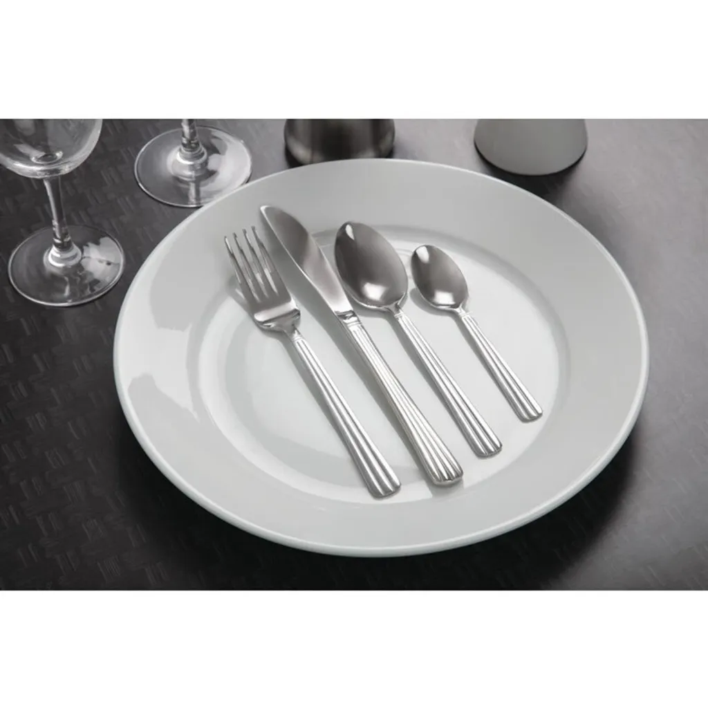 Assiettes rondes à large bord Olympia Whiteware 31cm en porcelaine lot 6