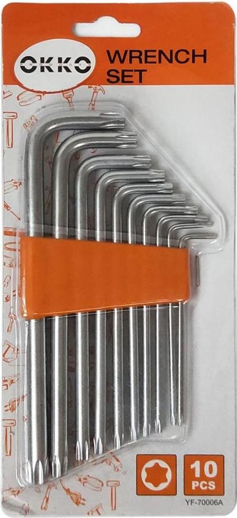 Okko Torx Key Set Hh Yf-70006A 10Pcs T9-55 Produktbild 
