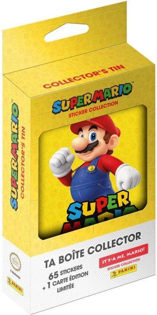 Panini Super Mario 2 Collector Tin - 65 Adesivi e Card Speciale