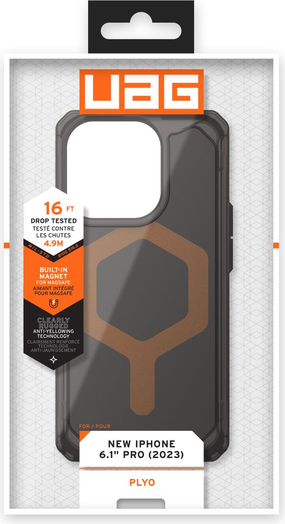 Uag Plyo Magsafe Case Für Iphone 15 Pro - Schwarz/Braun Produktbild 
