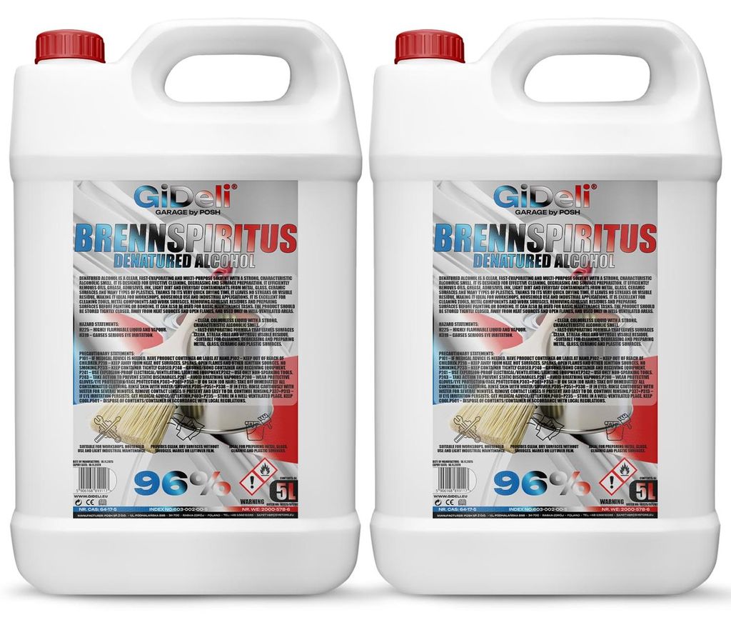 Brennspiritus Farblos 10L Reiniger Entfetter Haushalt Produktbild 