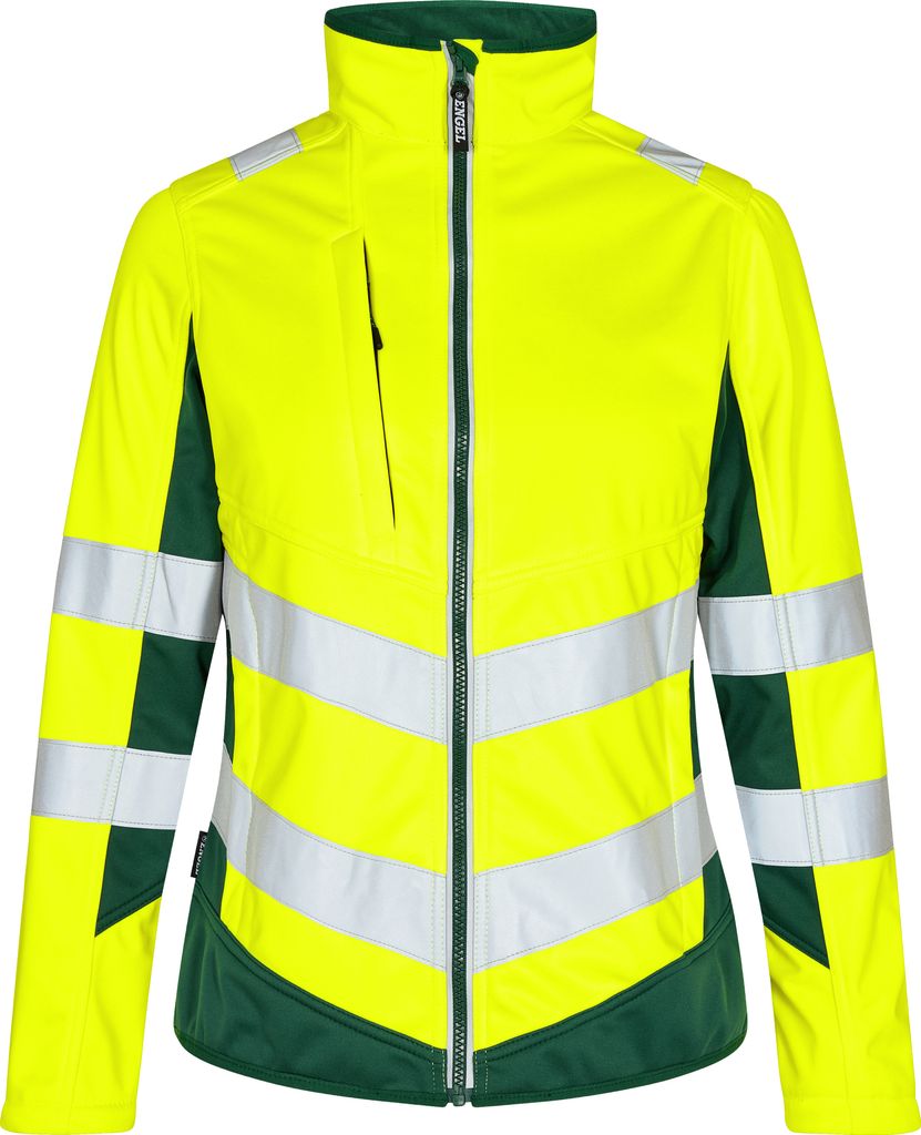F. Engel Safety Damen Softshelljacke, Gelb/Grün, Gr. XL Produktbild 