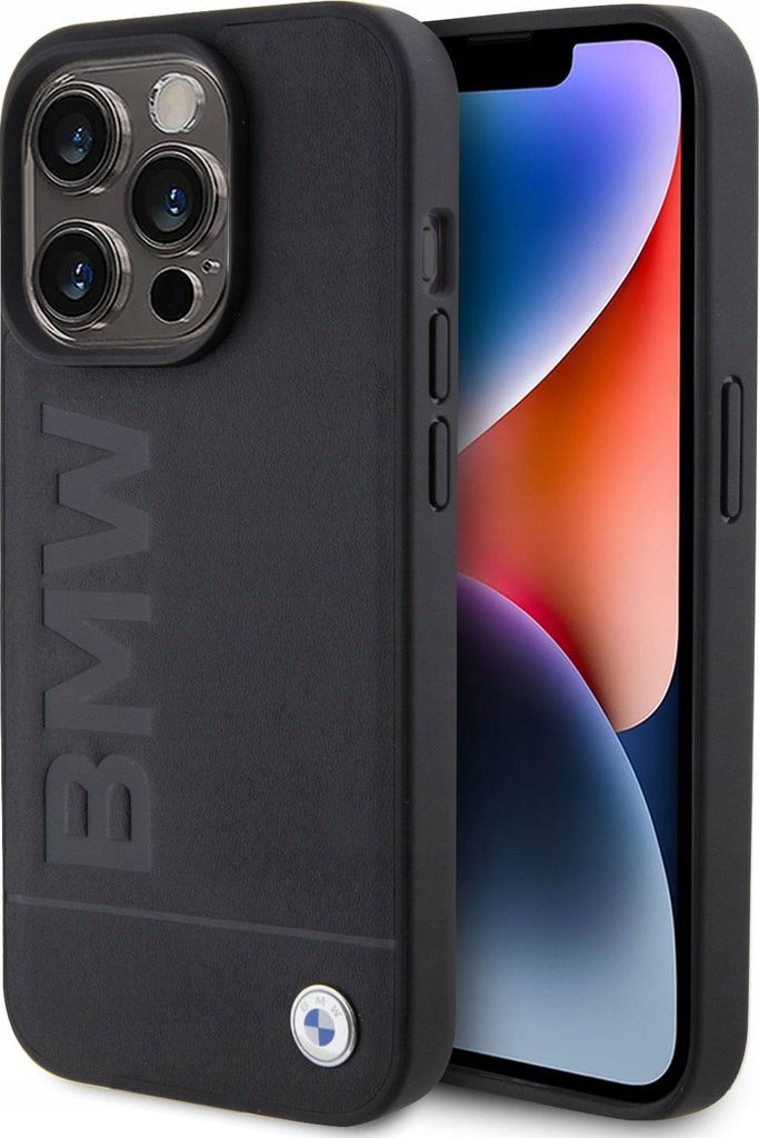 Bmw Bmhcp15Xsllbk Iphone 15 Pro Max 6.7Czarny/Cuir noir Hot Image du produit 