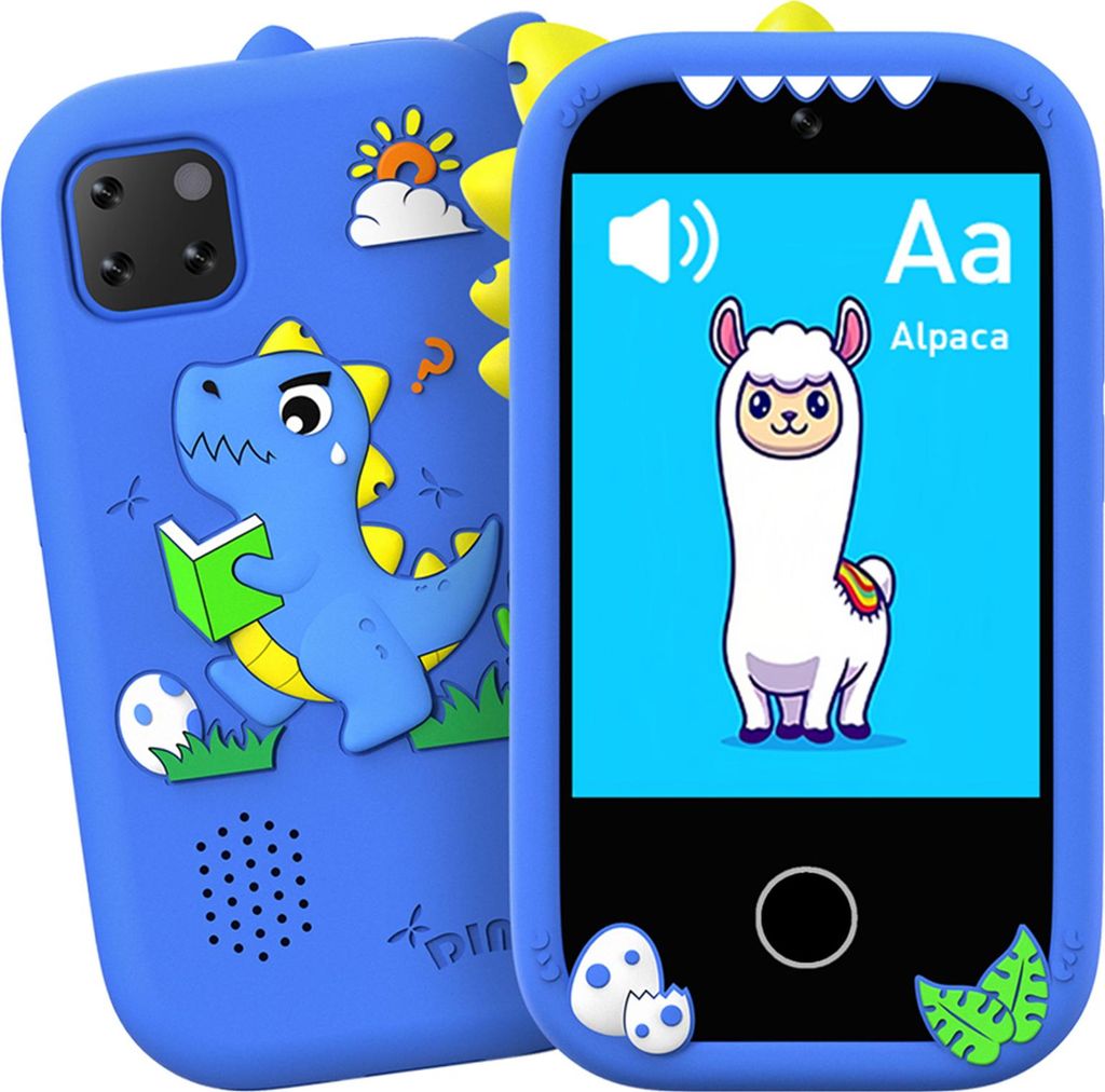 2.8-Zoll-Touchscreen-Kinder-Smartphone mit Spielen, Kamera, MP3/MP4-Player und integriertem 32-GB-Speicher Blau