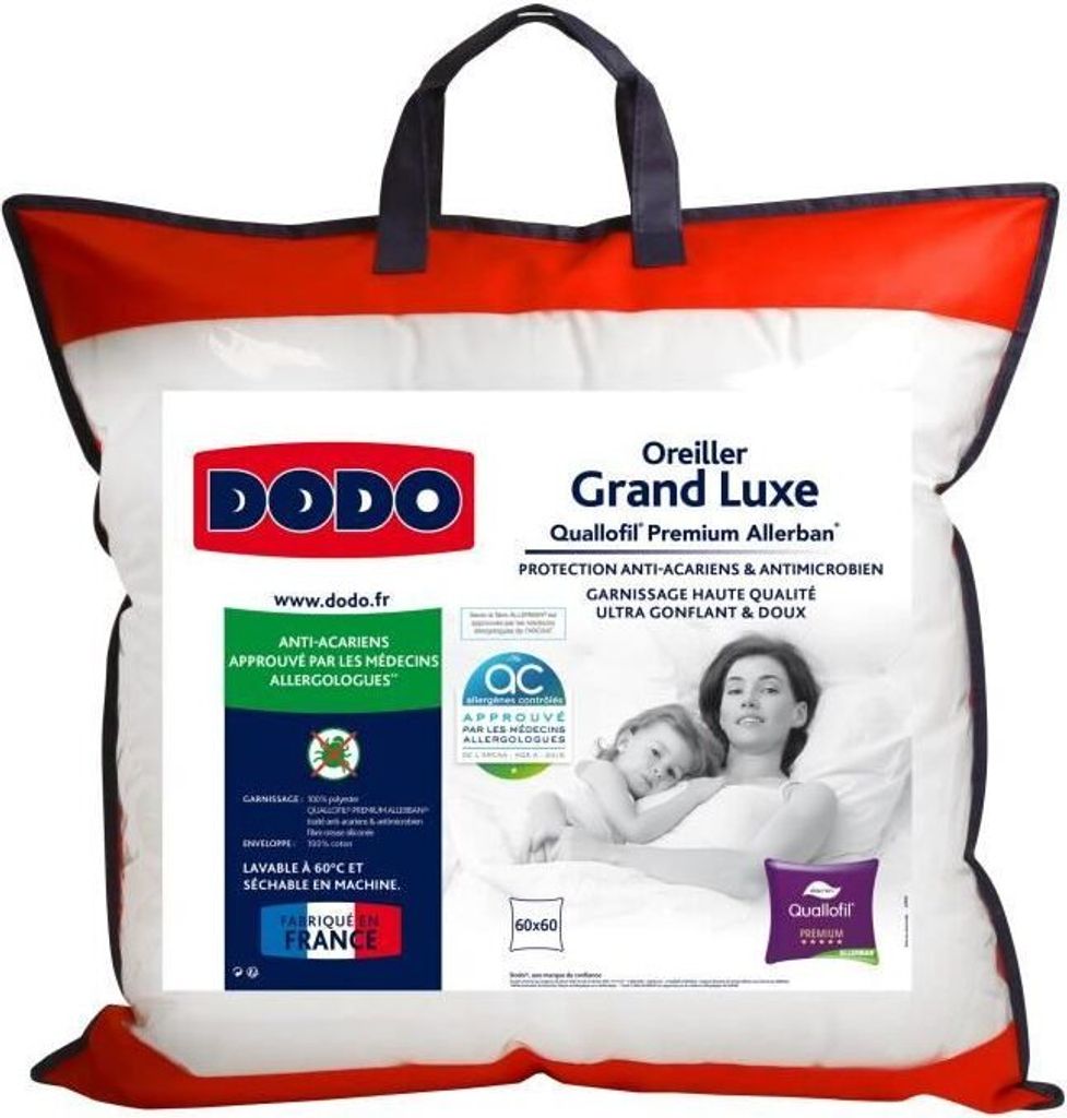 DODO Kissen Large Luxury Quallofil Allerban 60x60 cm weiß Produktbild 