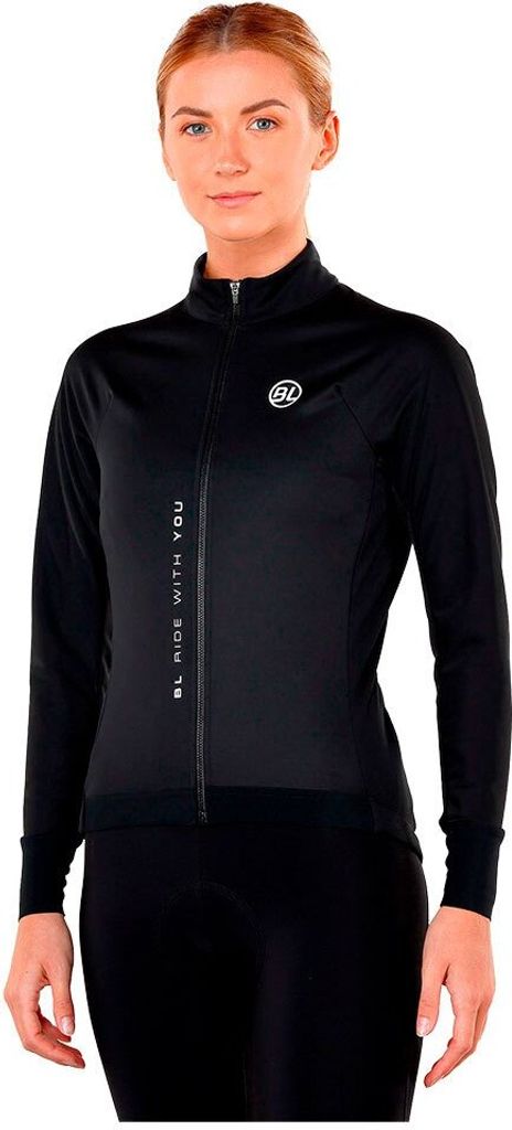 Bicycle Line Normandia-e Langarm-trikot Schwarz S Frau Schwarz S