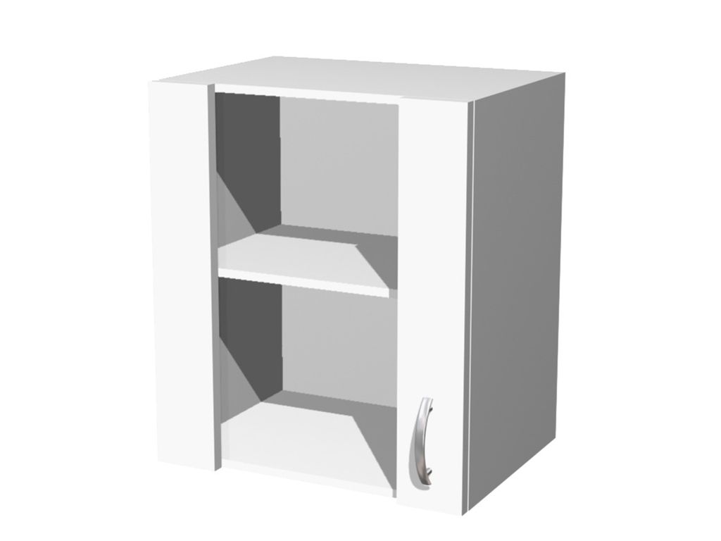 Glashängeschrank Küche - 50 cm breit - Weiß – Witus
