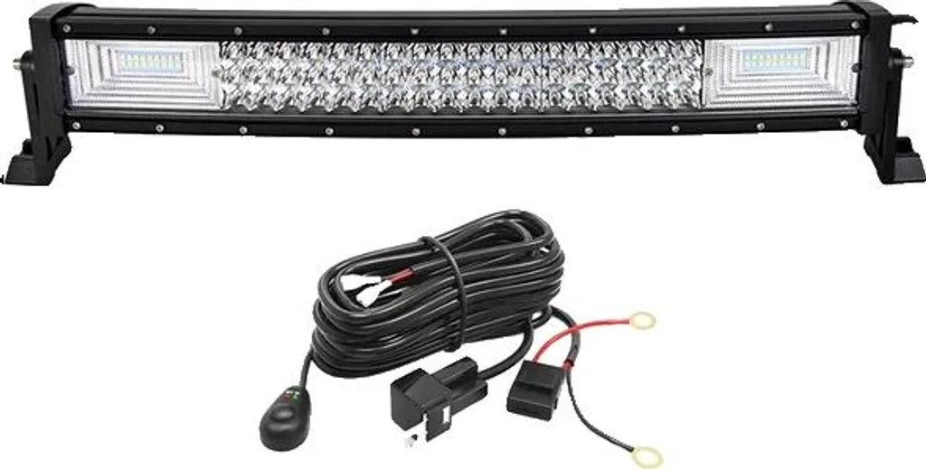 Barra LED 22" Curva Offroad Combo Beam + Kit Cavi Extreme