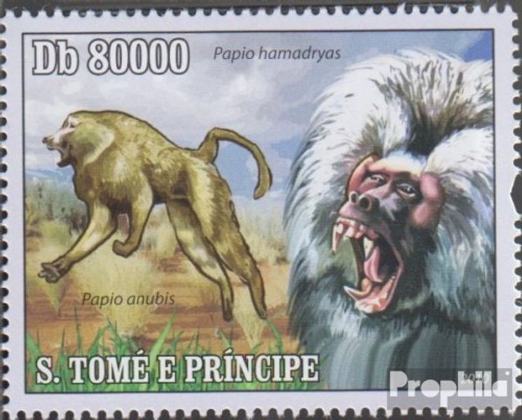 Briefmarken Sao Tome e Principe 2010 Mi 4480 (kompl.Ausg.) postfrisch Säugetiere