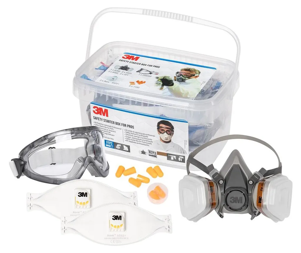 Pack Protection Individuelle 3M avec Masque Lunettes et Bouchons EPI