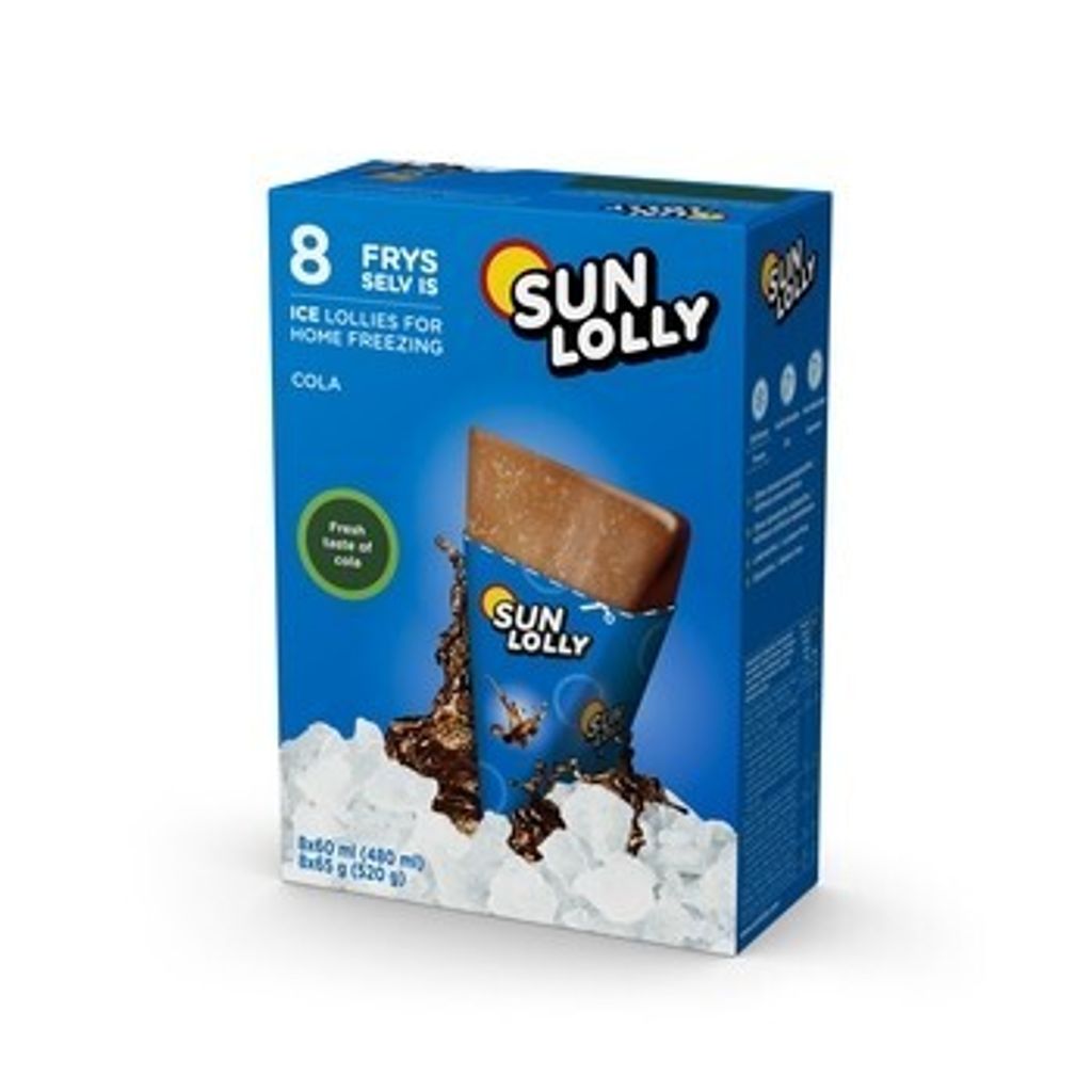 Sun Lolly Wassereis Cola mit Frischer Cola Geschmack 8 x Produktbild 