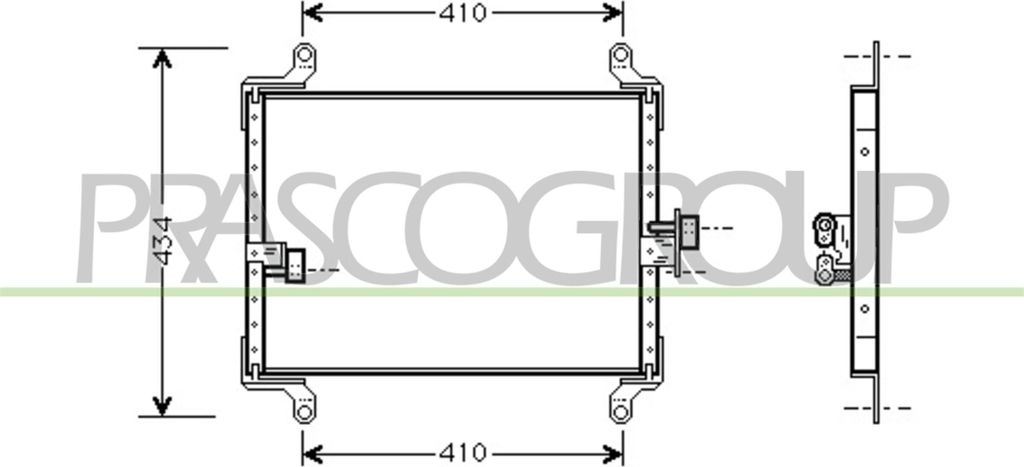 PRASCO CI950C003 - OE 6455T3 Klimakondensator für Jumper, Ducato, Boxer