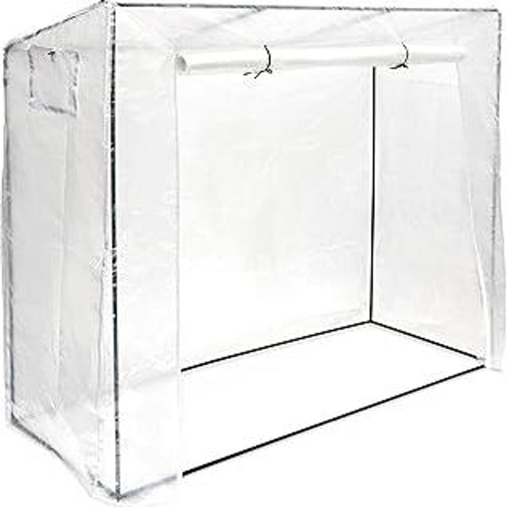 Tomatengewächshaus XL, als Frühbeet und Tomatenzelt, UV beständig, HxBxT: 160 x 200 x 82 cm, transparent