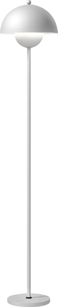 Lampadaire stable noir 155 cm anti-encombrement avec bouton au pied