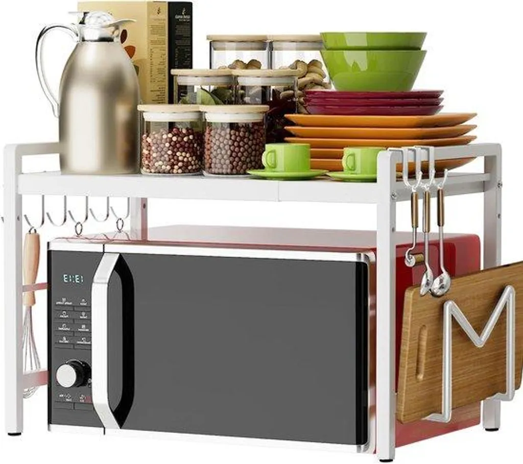 Meuble Micro-ondes Extensible : Solution Gain de Place pour Cuisine Encombrée - 2
