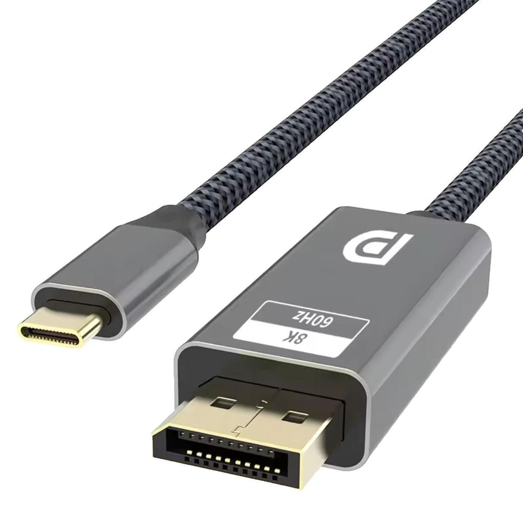 USB-C auf DP 1.4 Kabel 8K@60 Monitor Displayport Adapter für Macbook HP Laptop