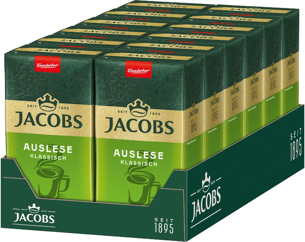 JACOBS Auslese Klassisch Filterkaffee 12x500g Kaffee gemahlen
