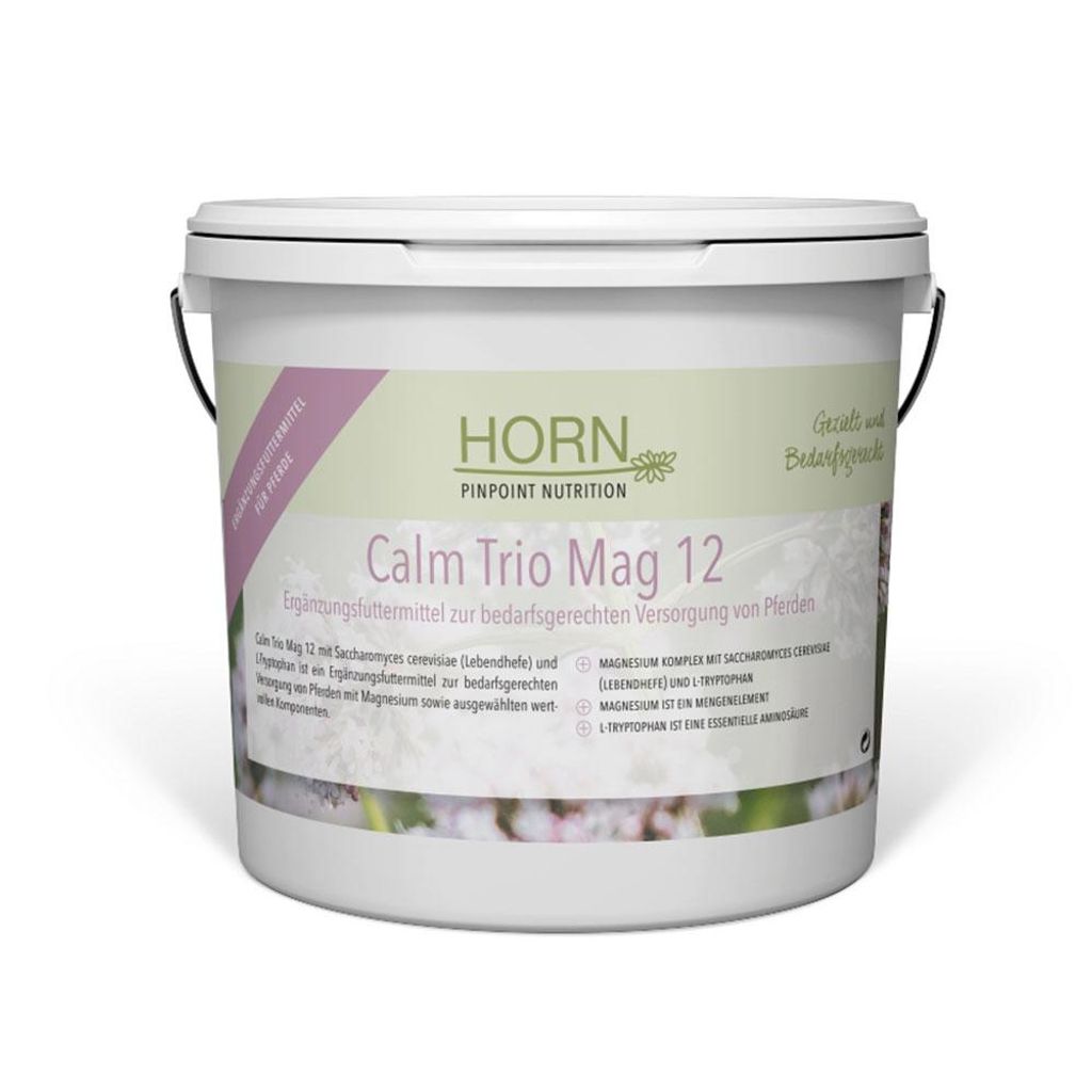 Ergänzungsfuttermittel für Pferde Calm 12 Trio Mag Magnesium L-Tryptophan Lebendhefe 1 kg