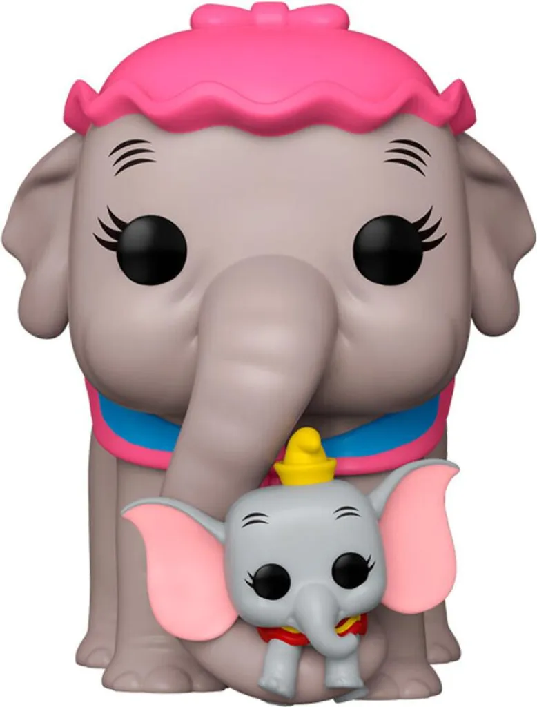 Figurine Pop Dumbo Disney avec sa maman Jumbo objet déco de vitrine