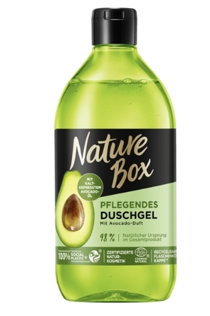 Nature Box Duschgel mit kaltgepresstem Avocado Öl 385ml , Produktbild