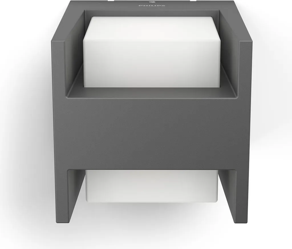 Applique murale LED Philips Arbour 2x4,5W éclairage extérieur gris