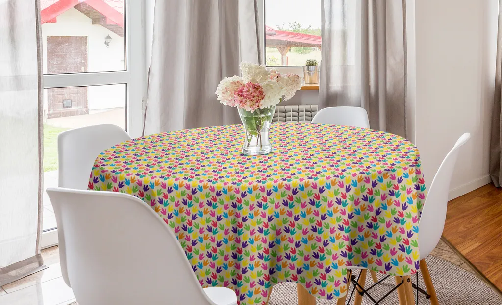 Decorazione Cucina Dinosauri: Tovaglia Rotonda 150cm Velociraptor