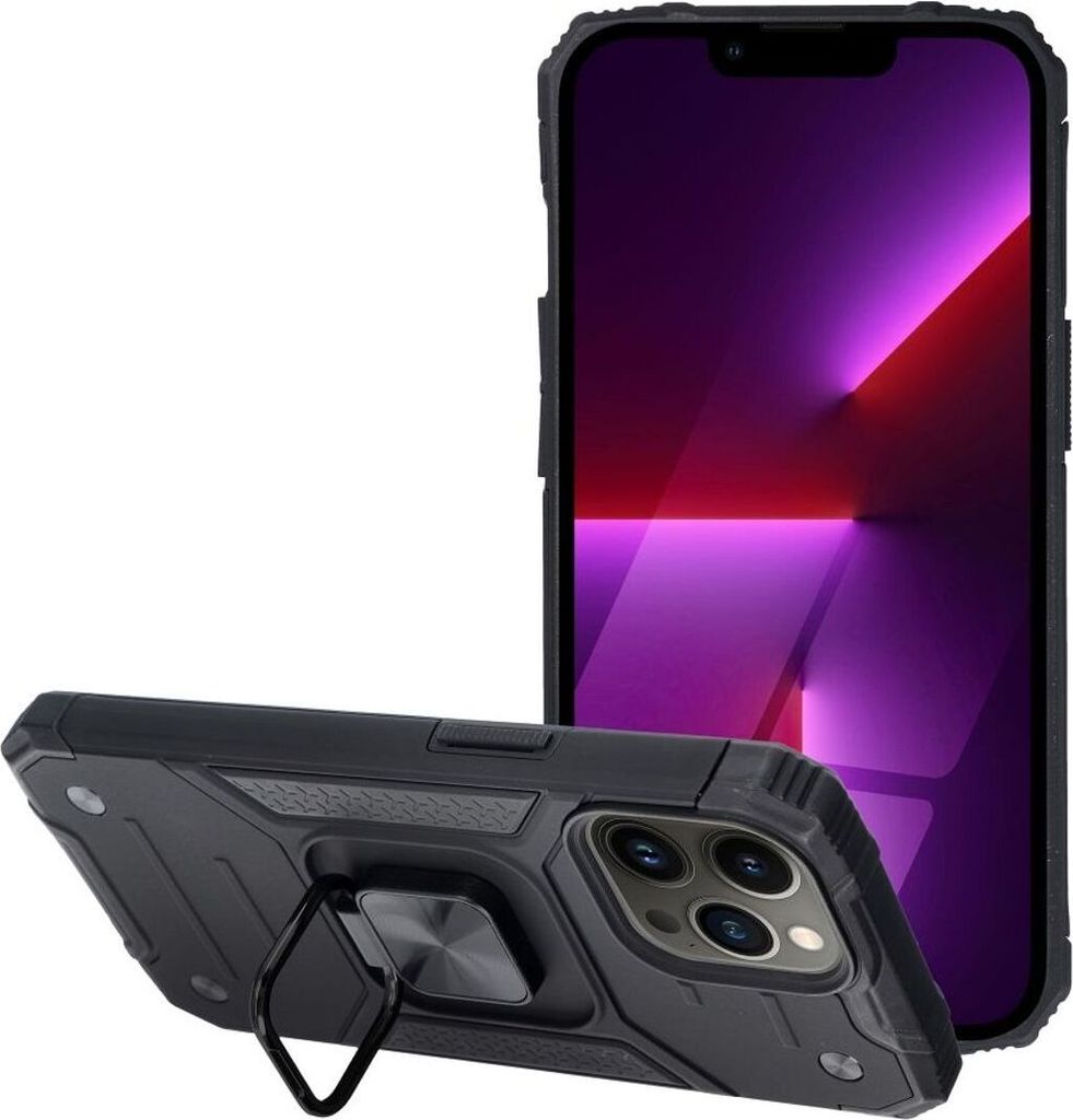 König Design Hülle kompatibel mit Apple iPhone 14 Kunststoff Soft Handyhülle - Handy Case Schwarz