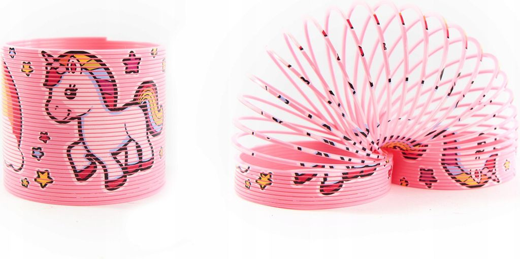 Magische Spirale Einhorn - 7cm Treppenläufer - Antistress Spielzeug - Bunt - Kinder Geschenkidee