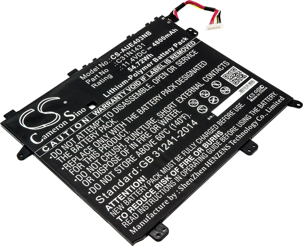 Réparer Panne Autonomie Asus E403NA-FA avec la Batterie TECHTEK Neuve
