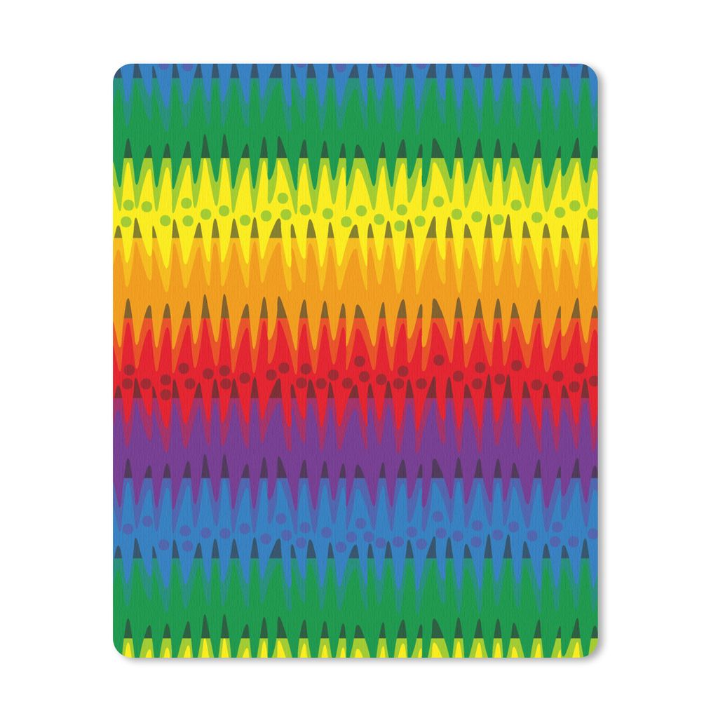 MuchoWow Mauspad Mousepad Muster - Regenbogen - Abstrakt 19x23 cm - Mousepads - Maus Mat - Pad - Mausunterlage - Mauspads - Spielen