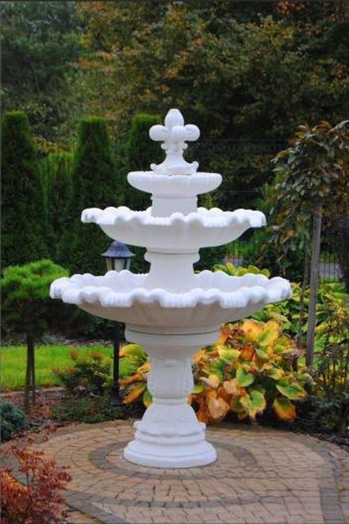Zierbrunnen Springbrunnen Skulptur Brunnen Deko Garten Fontaine Teich 187cm Neu