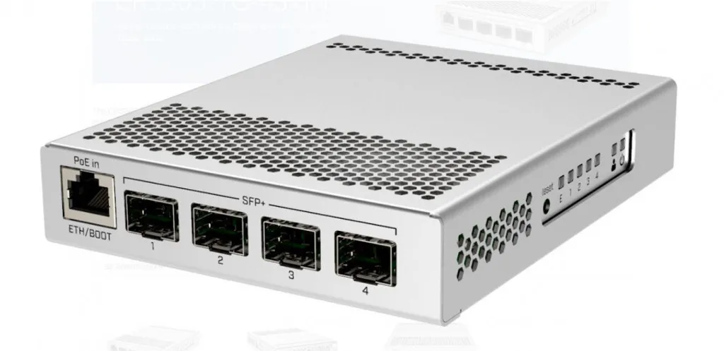 Switch Réseau Extérieur pour Fibre Optique 10G MikroTik FiberBox+