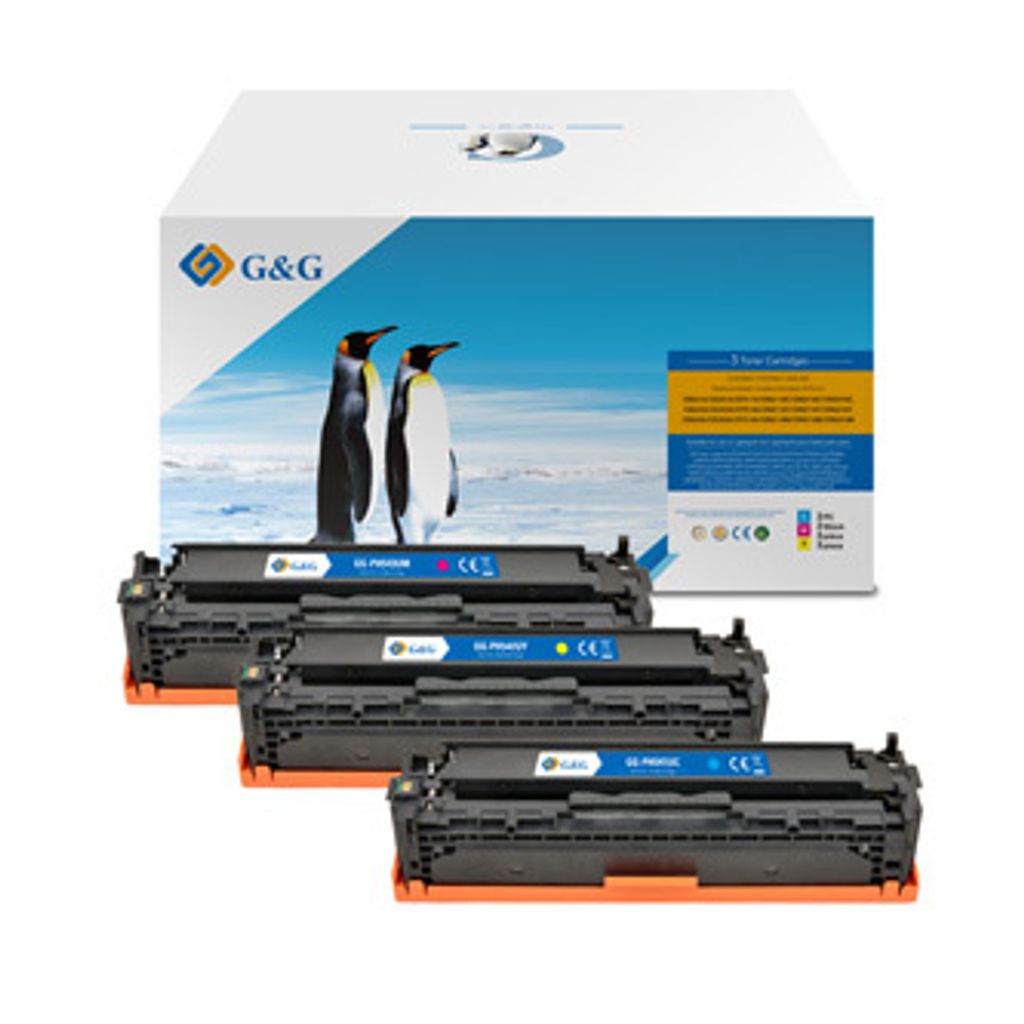 G&G kompatibler Toner für HP CB541A, CE320A, CF210X, Canon CRG116, CRG716, C, NT-PH541UC, HP 125A, cyan, 1400s
