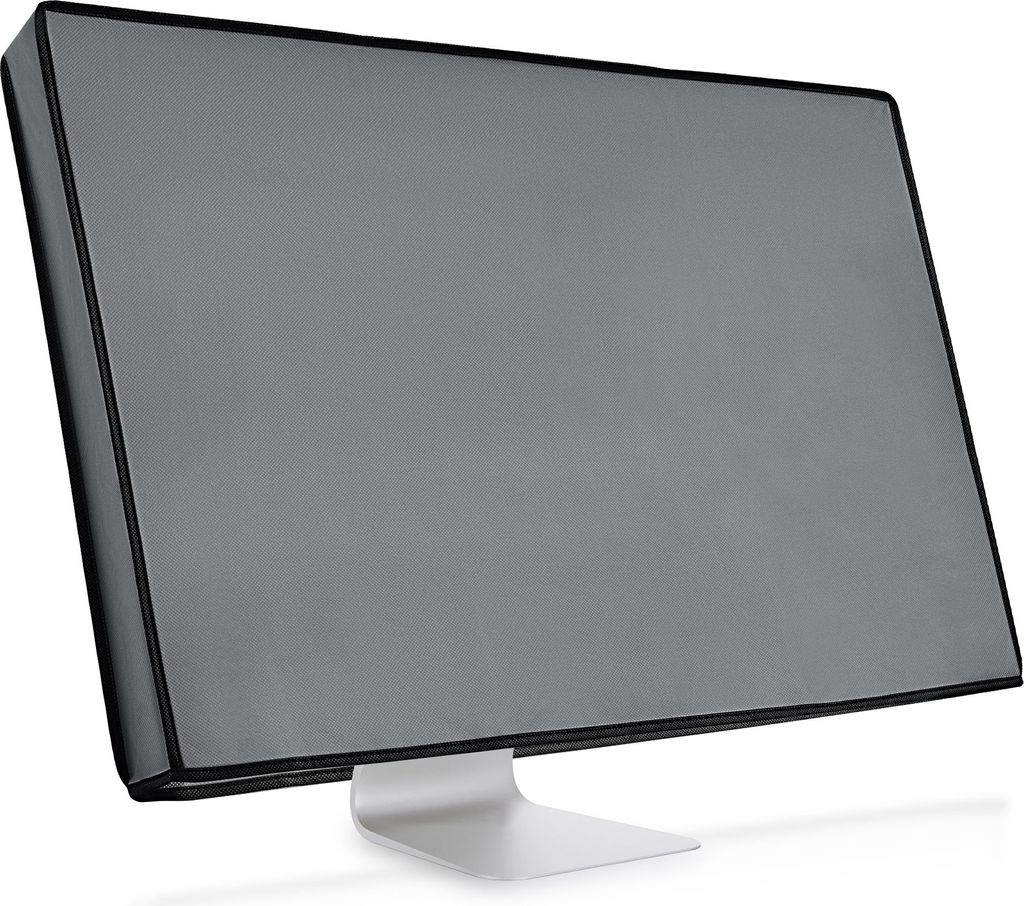 kwmobile Schutzhülle kompatibel mit 24-26" Monitor - Hülle PC Bildschirm - Computer Cover Case - Grau