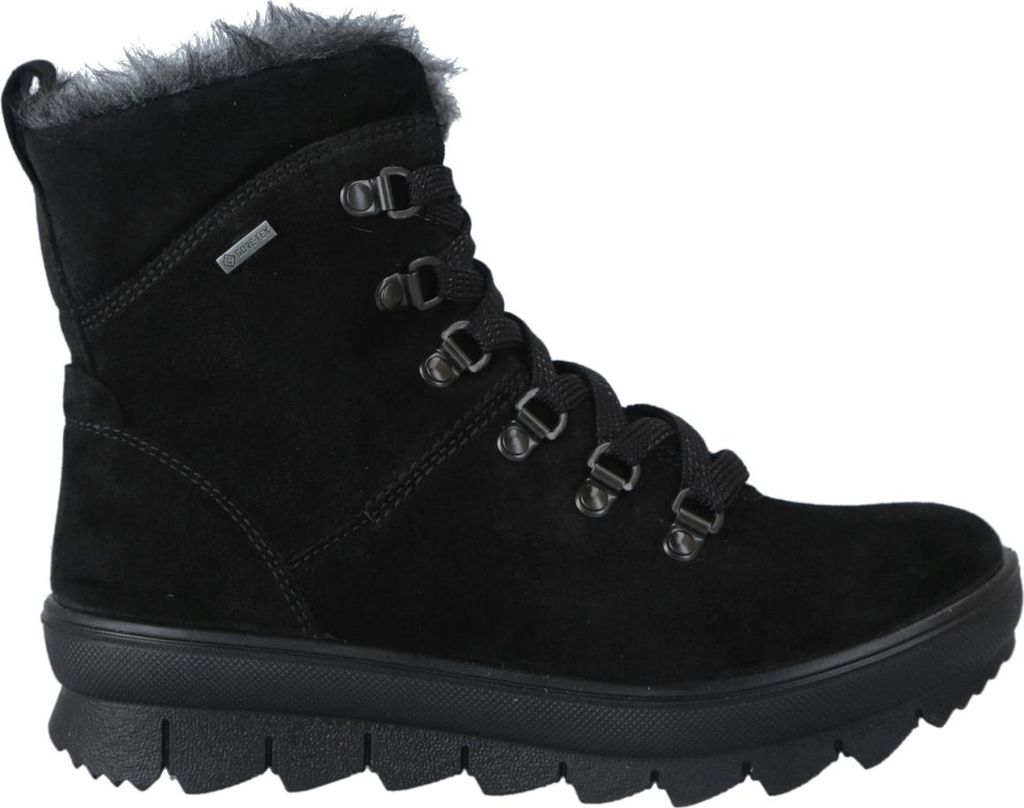 Legero Novara Damen Schnürstiefel in Schwarz, Größe 8.5